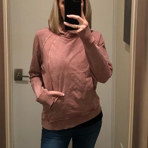 lululemon scuba pullover washed quicksand